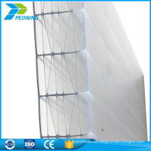 Hoja hueca transparente de la PC para el invernadero para el fabricante del material para techos